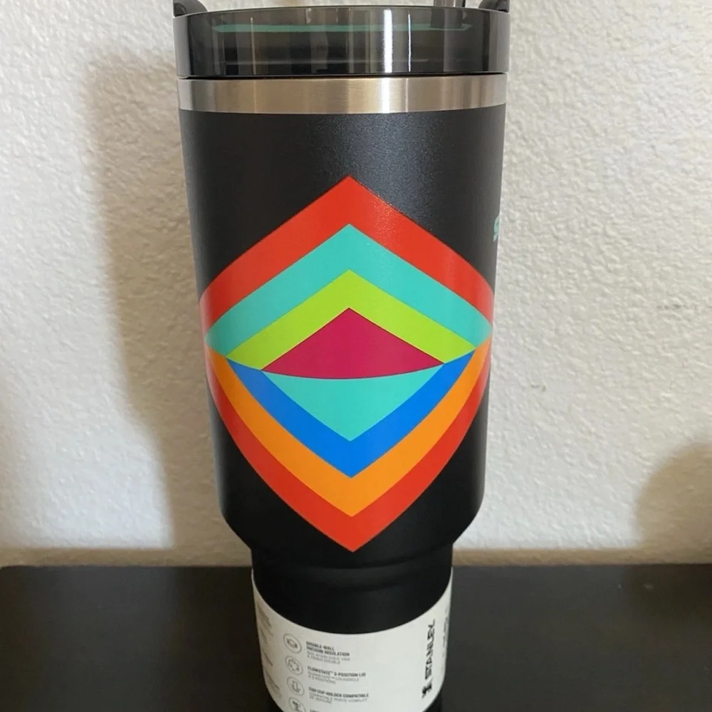 Stanley HYPER GEO Flowstate QuencherTumbler NWT RARE Color w/ Straw Mug - Picture 2 of 3